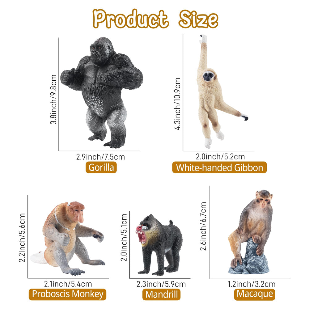 Toymany squirrel monkey figure sparks pretend play and fine motor skills.