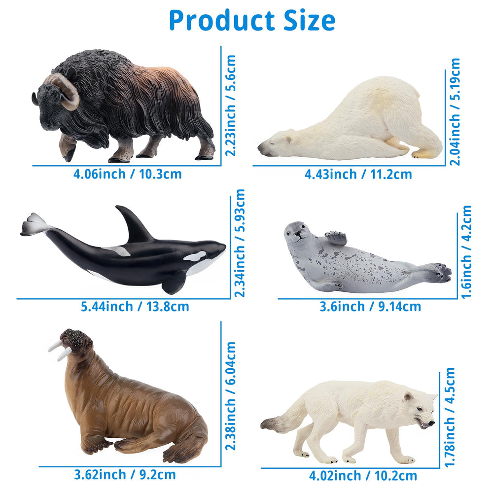 Toymany arctic hare figurine boosts creative play and classroom crafts.