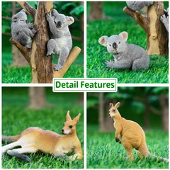Toymany wildlife figurines brighten party tables and classroom corners.