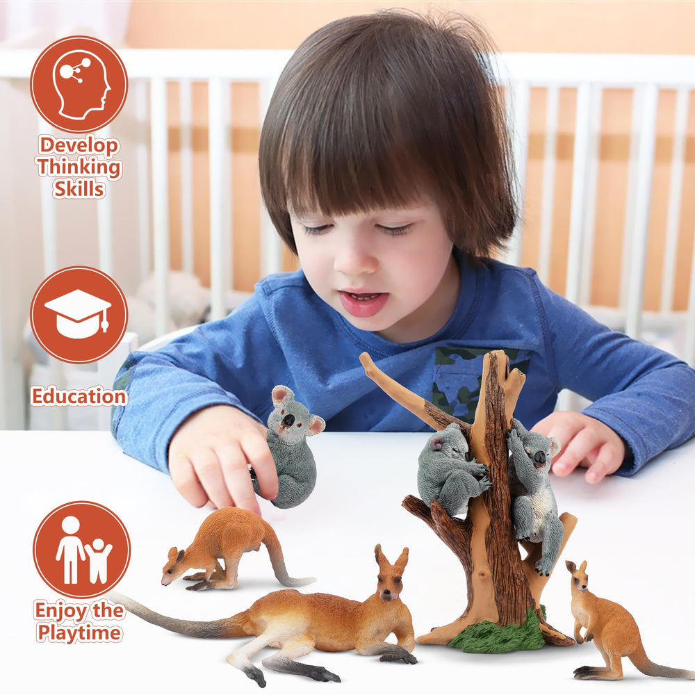 Toymany 7-piece set shown assembled for dioramas and shelf displays.