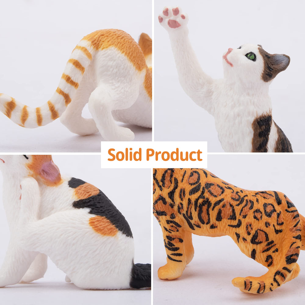 Toymany sitting cat figures ideal for classroom crafts.