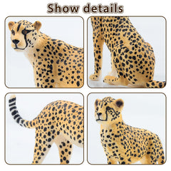 Toymany cheetah figurines two male cheetahs for display and storytelling.