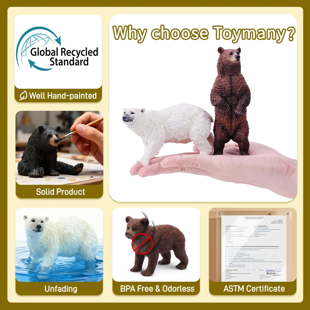 Toymany cub bear figurine 1 supports nurturing growth through role-play