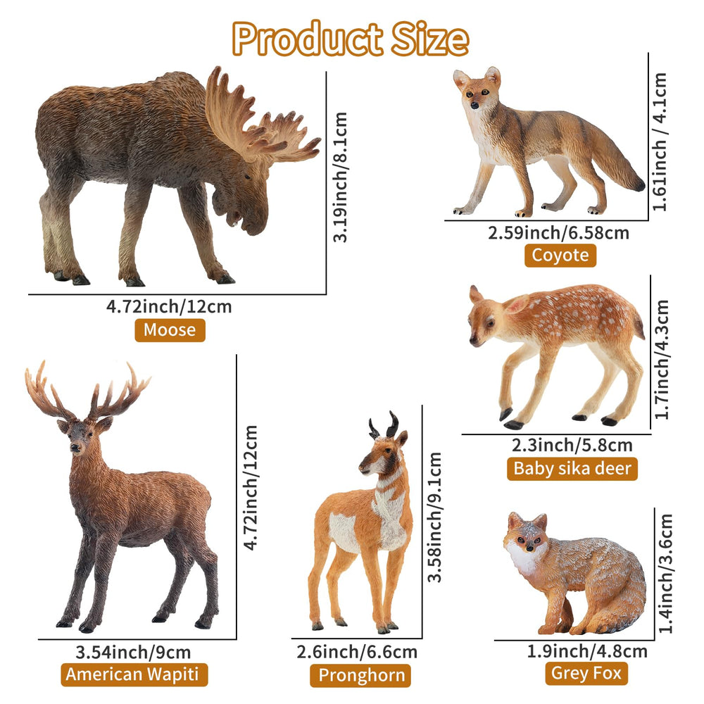 Toymany sika deer figure compact for small hands and shelves
