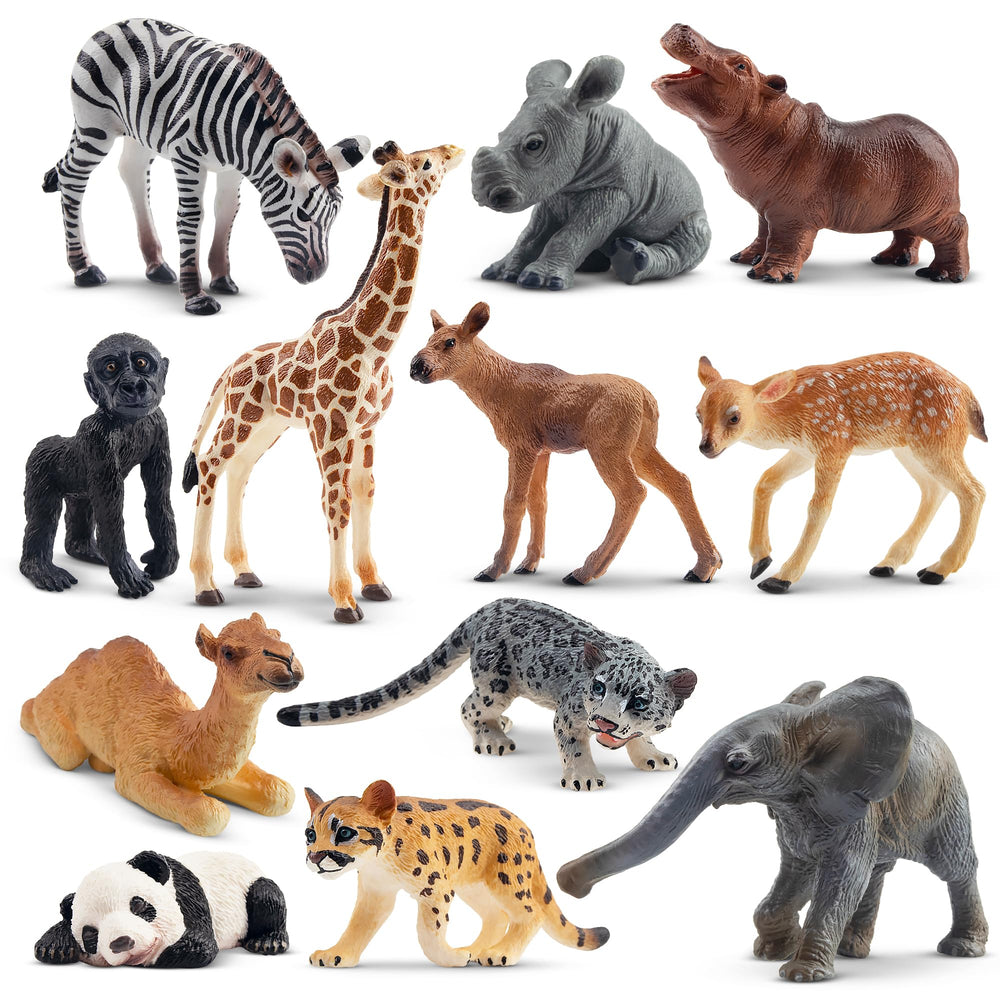 Toymany zebra cubs figurine for imaginative play and display