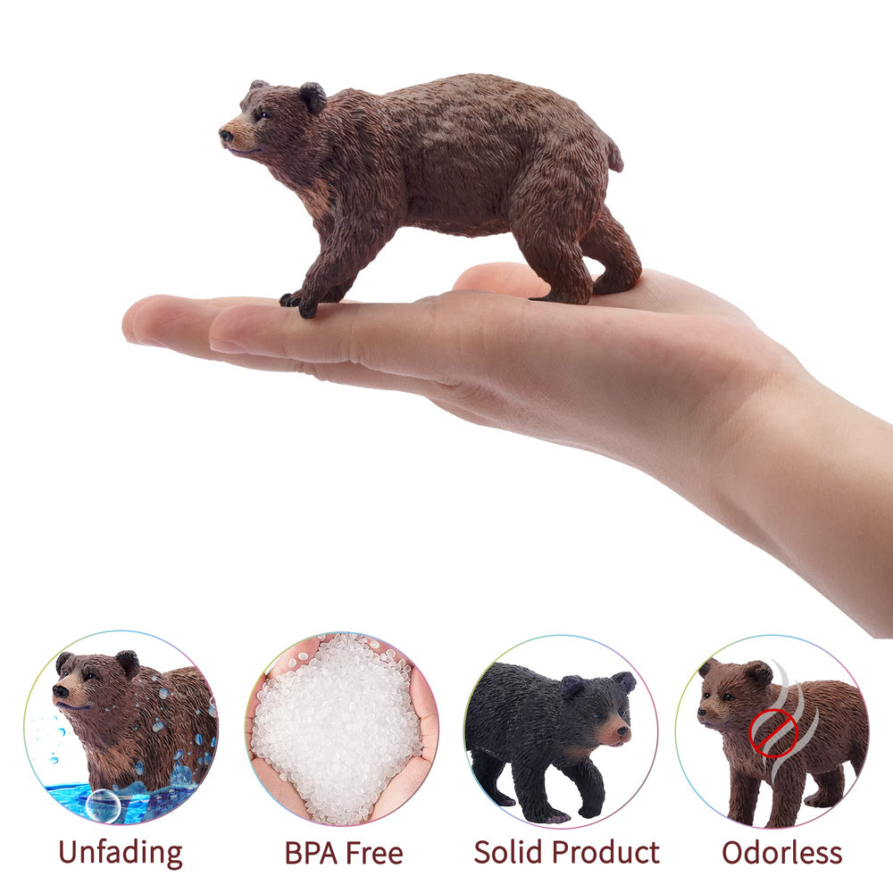 Toymany grizzly cub figurine for storytelling