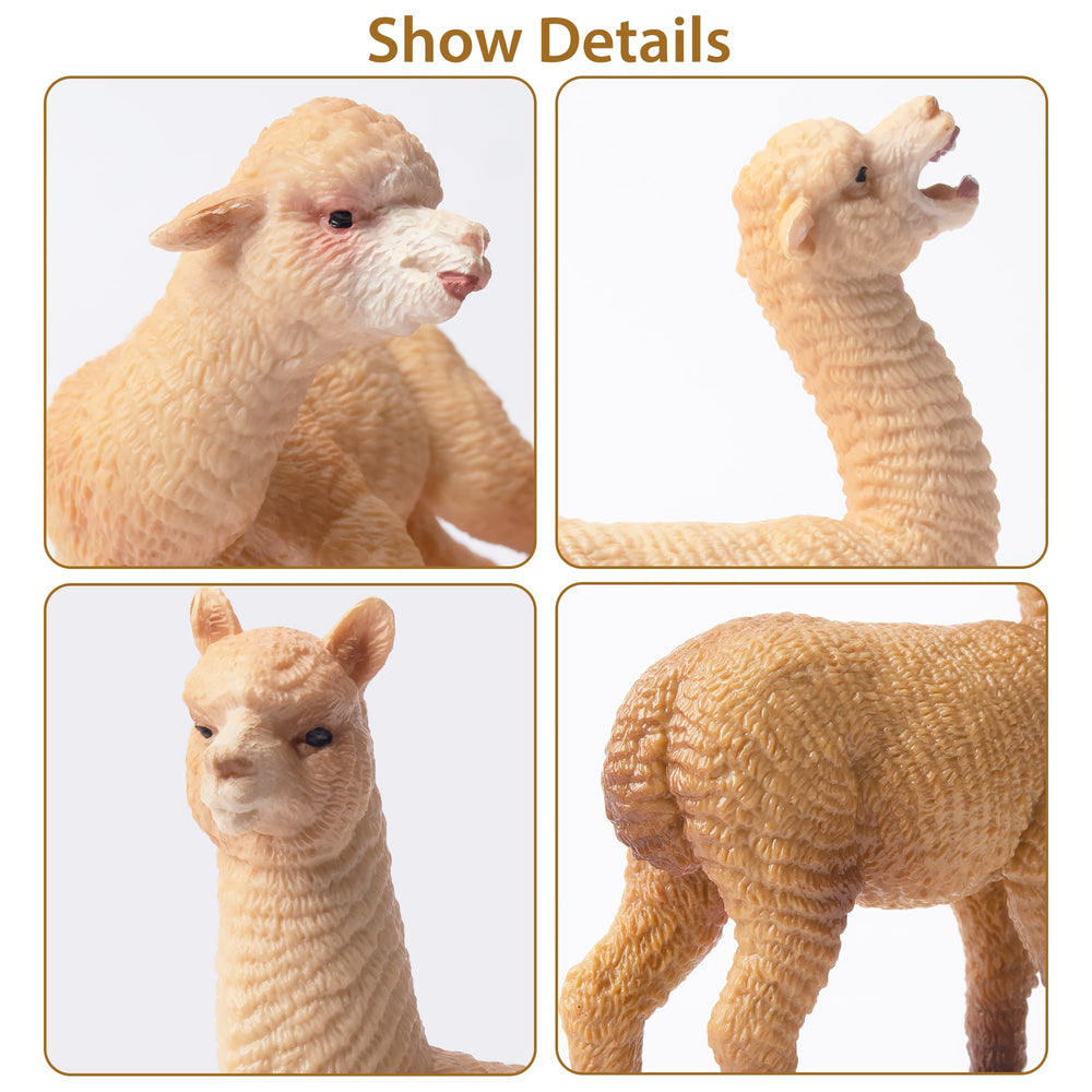 Toymany hand-painted alpacas showcase textured fur and realistic features