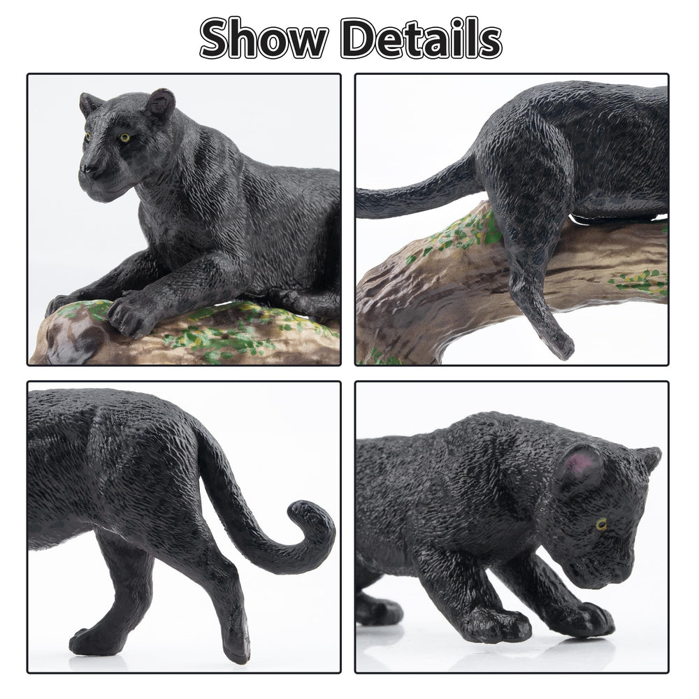Toymany hand-painted panthers showcase realistic textures and vibrant colors.
