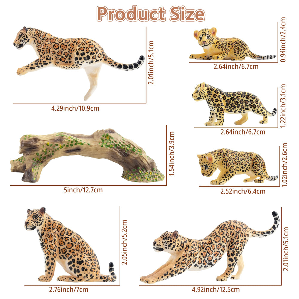 Toymany leopards cubs close-up shows cute expressions for storytelling.