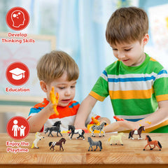 Toymany realistic horse figurine versatile for playtime and imaginative adventures