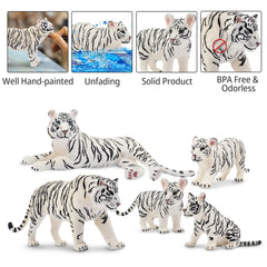Toymany hand-painted detail on white tigers boosts visual realism