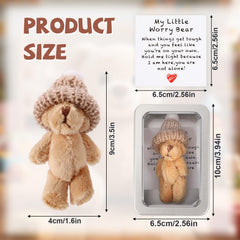 TOYMIS mini plush bear in tinbox, ready gift packaging.