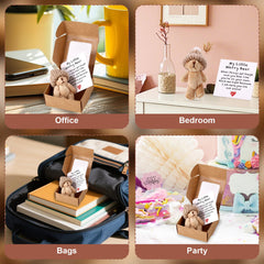 TOYMIS pocket-sized bear 9x4 cm, easy to carry anywhere.