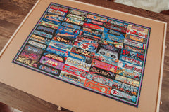 Toynk Arcadeageddon complete puzzle ready for display on a shelf.