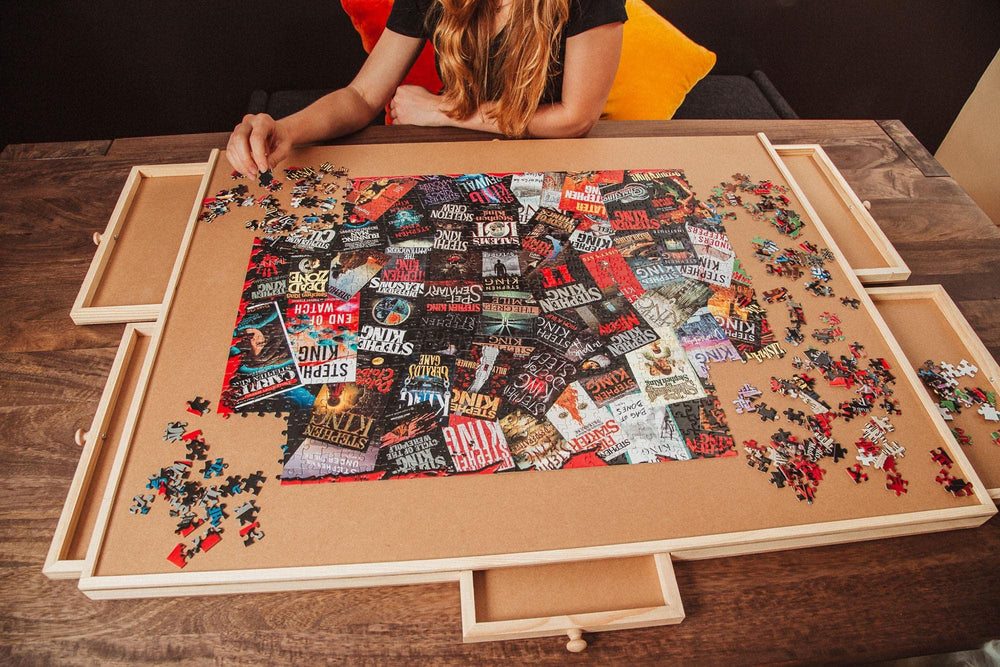 Toynk King of Horror collage puzzle gift-worthy, perfect for spooky occasions and puzzle lovers.