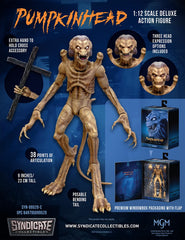 Toynk Pumpkinhead 1:12 figure front view highlights imposing presence on shelves.
