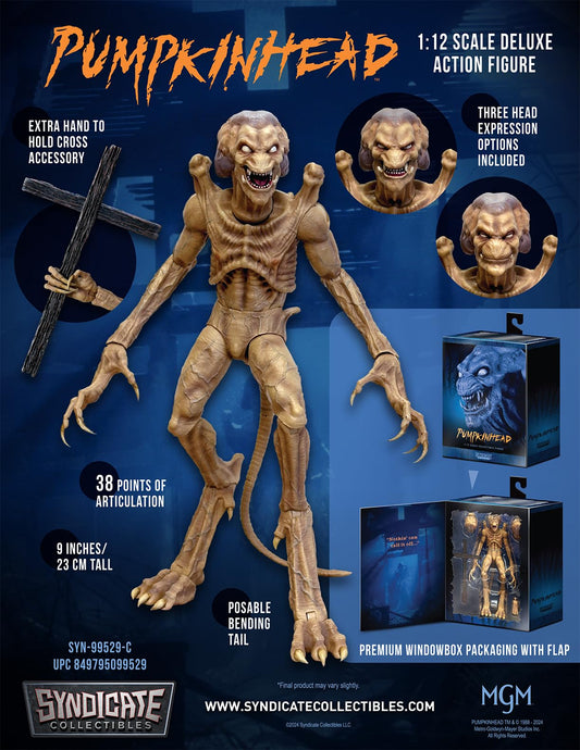 Toynk Pumpkinhead 1:12 figure in pose for dynamic posing and display.