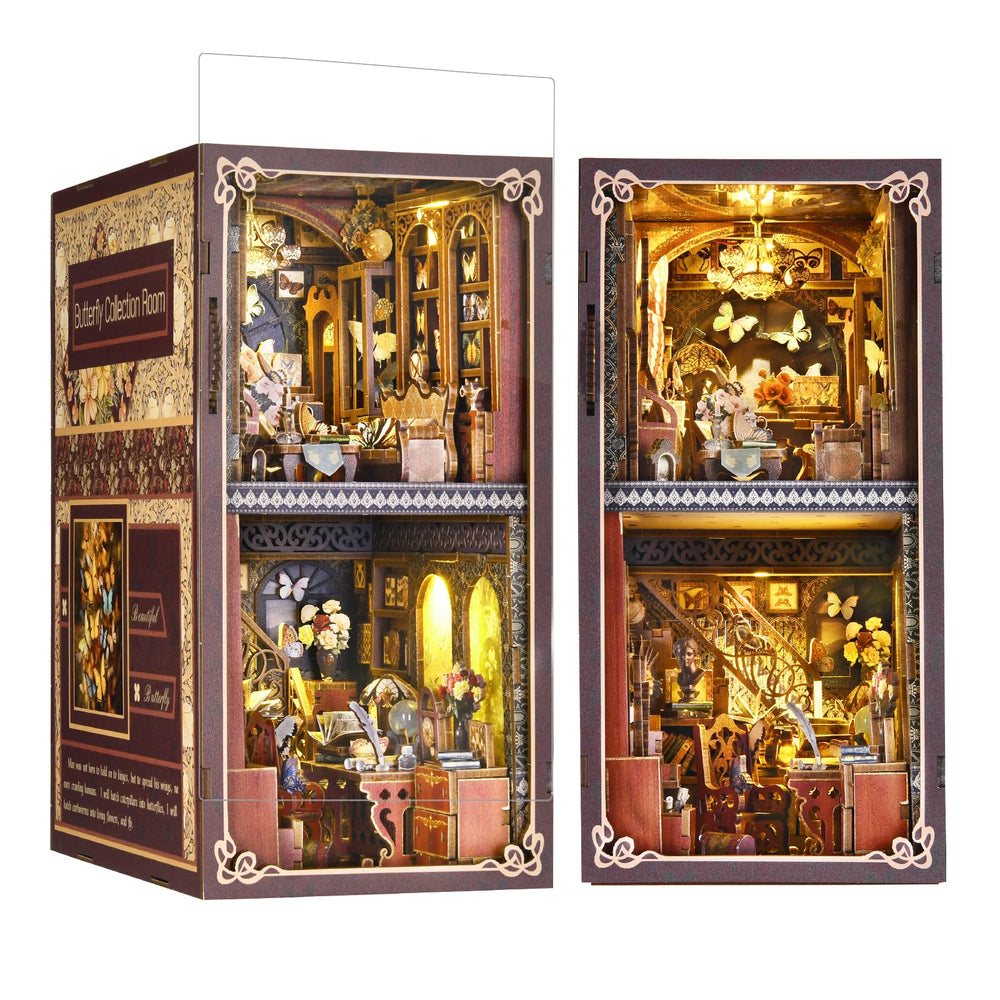 TOYQI DIY book nook butterfly design enhances wall decor and creativity