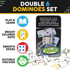 Toysery tin case keeps 28 pieces organized and ready to play.