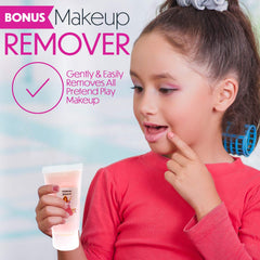 Toysical Princess makeup kit lipstick with kid-friendly glossy color.