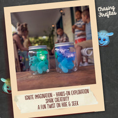 Toysmith Chasing Fireflies five-inch jars invite hands-on discovery and sensory engagement