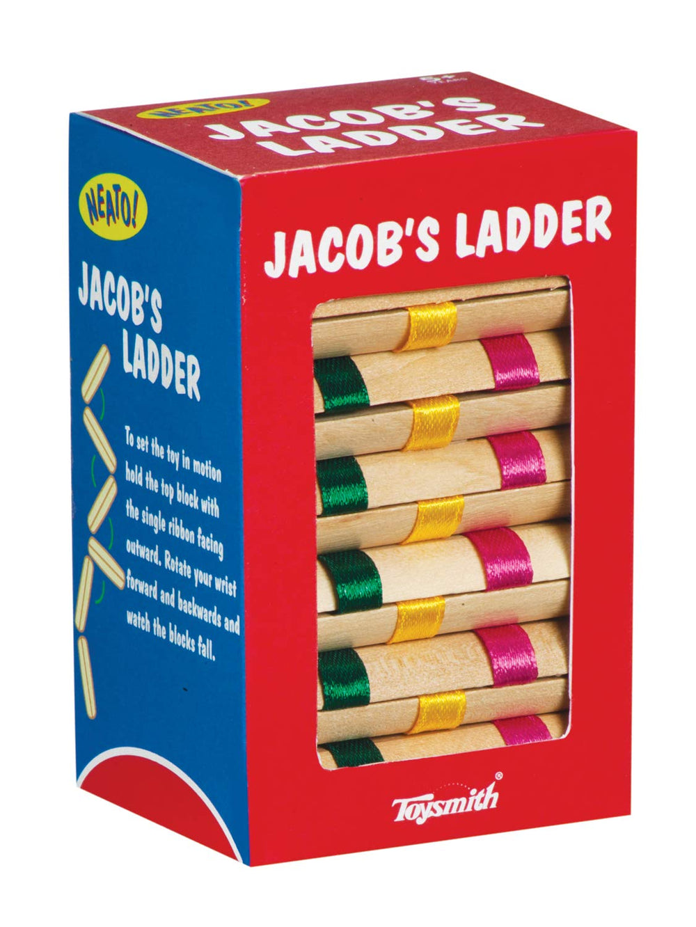 Toysmith Neato! Jacob's Ladder shows colorful blocks in motion for curious learners.