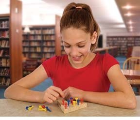 Toysmith Peg Game in collector box, ideal gift for puzzle lovers