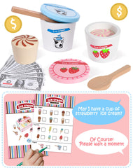 Toyssa wooden ice cream bars for creative snack-time role play.