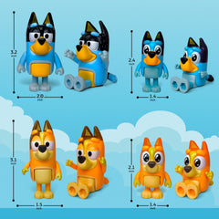 Toysvill Bluye-Wolfs Coco figure perfect as a cake topper or shelf friend.