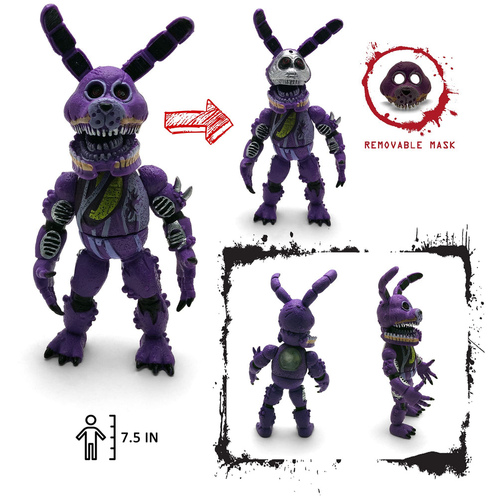 Toysvill Fazbear action figure with headgear options for collectors