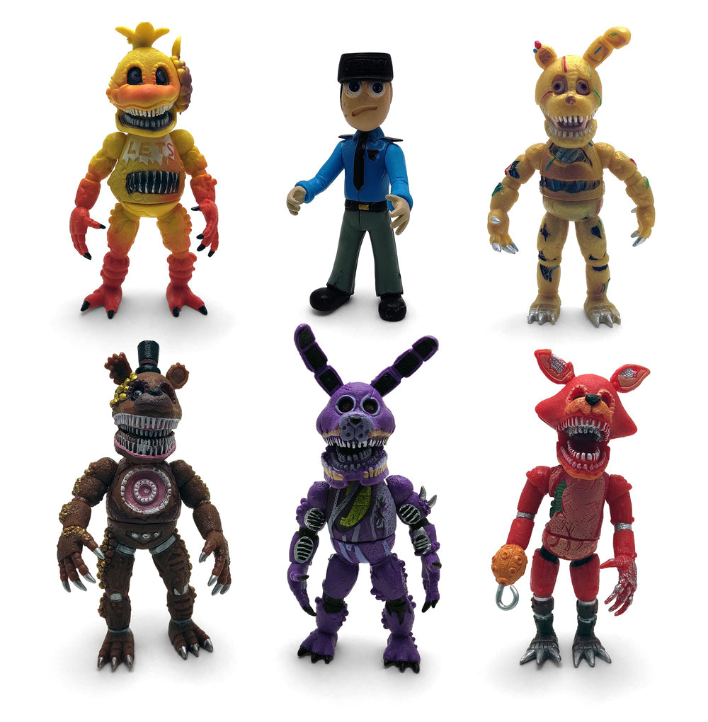 Toysvill Nightmare Foxy action figure ready for display
