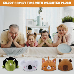 TOYSYM Capybara Plush with beads offers comforting weight for a soothing cuddle experience.