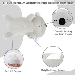 TOYSYM Koala Plush with squeezable limbs invites comforting hugs and calm moments