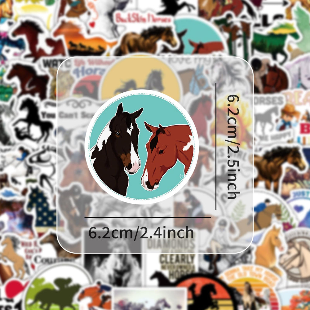 ToytoTou horse stickers personalize luggage for easy identification