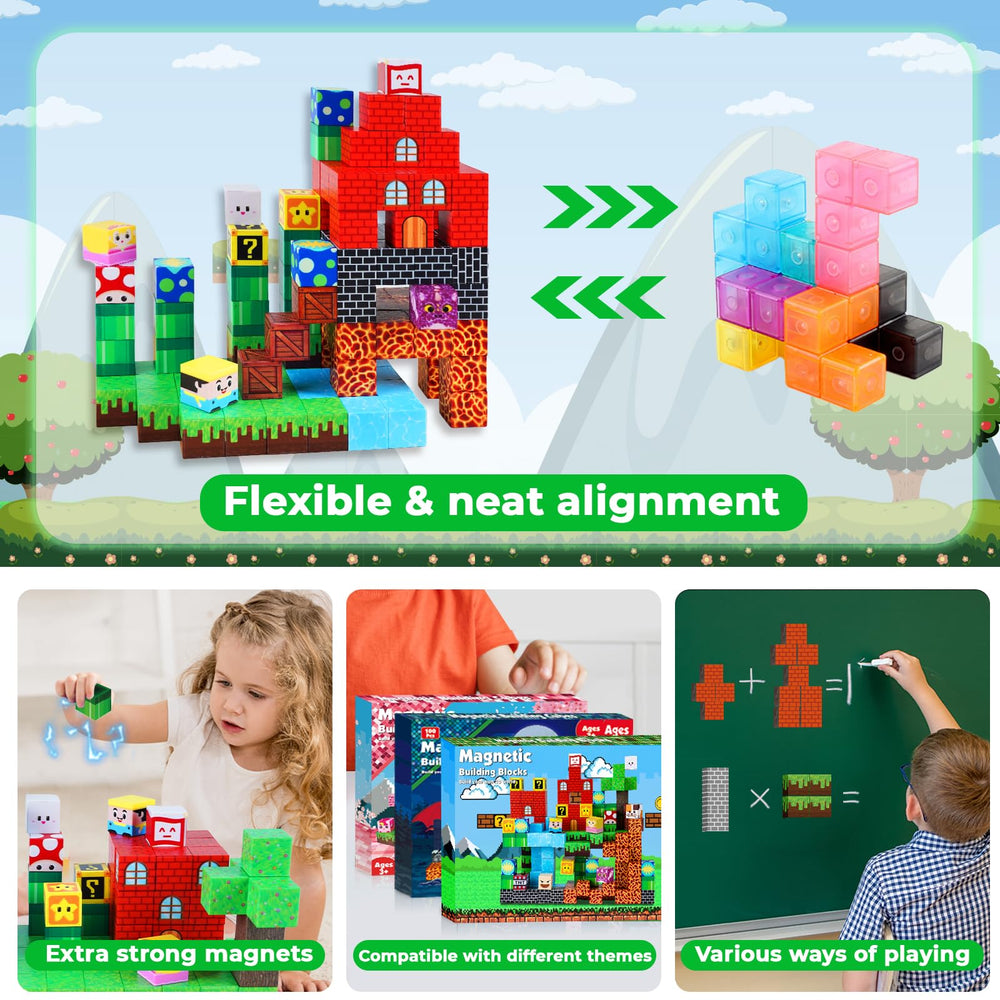 ToyUnited create-structures with magnetic blocks for open-ended play and classroom collaboration.