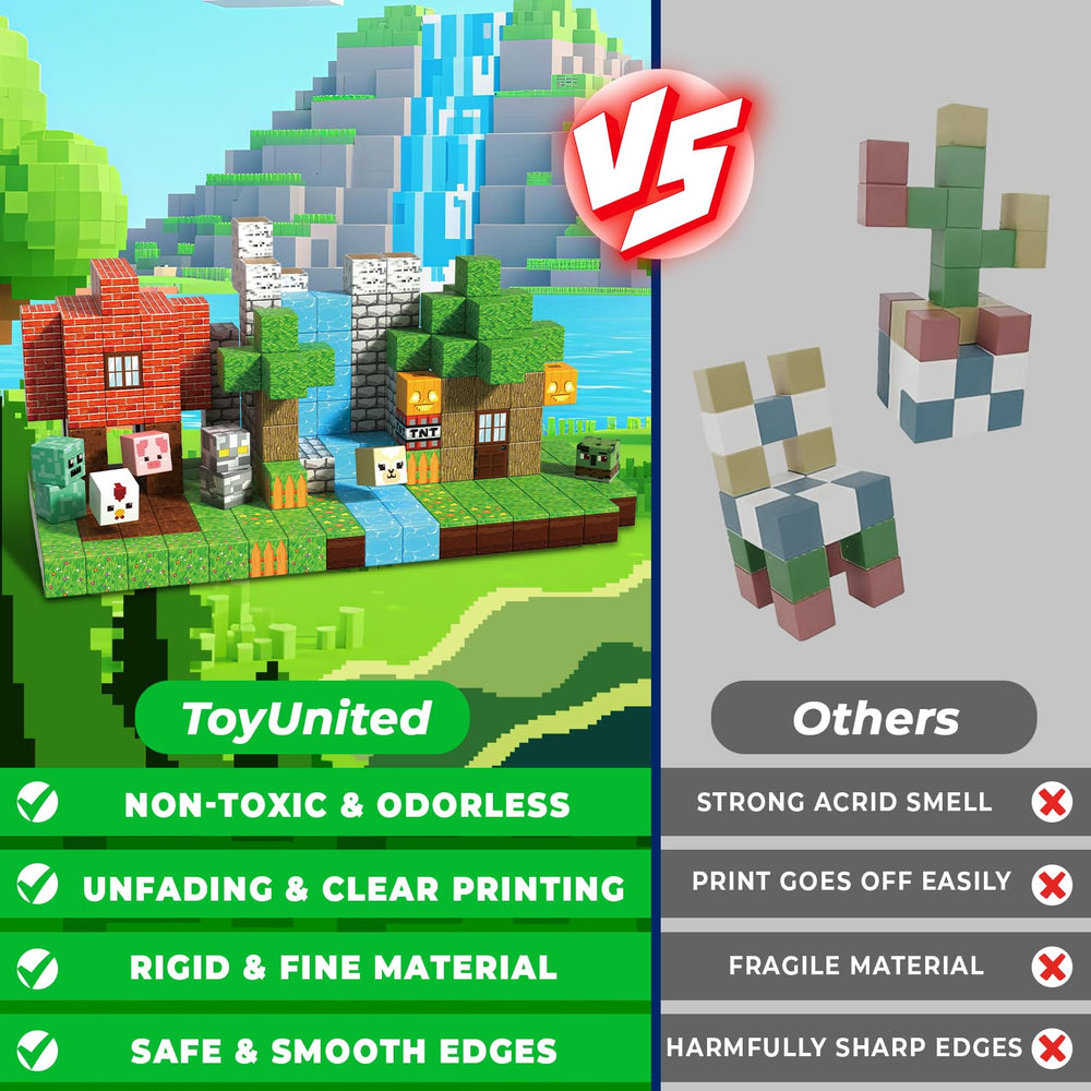 ToyUnited blocks include manual and pattern blocks for guided play sessions