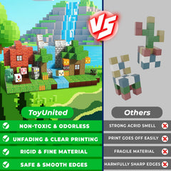 ToyUnited blocks include manual and pattern blocks for guided play sessions