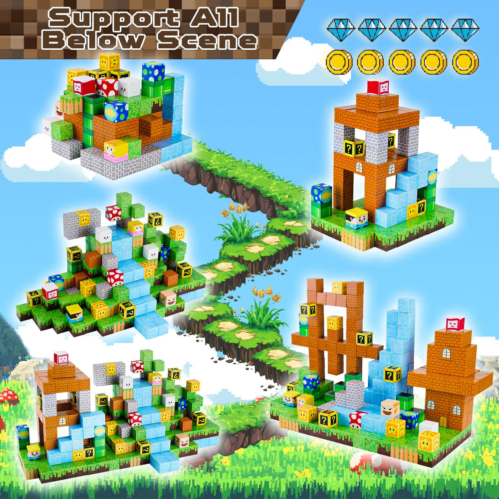 ToyUnited magnetic blocks building scene illustrating interactive STEM play and imaginative worlds.