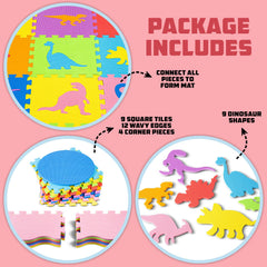 ToyVelt 12x12 interlocking tiles form a large 4x4 ft play area.