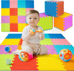 ToyVelt foam puzzle floor mat tiles 12x12 create a soft play surface.