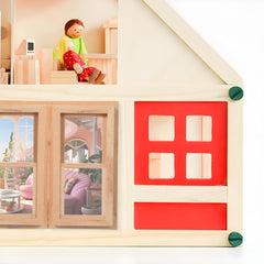 Toyvian handmade dollhouse window provides durable charm for your miniature environments.