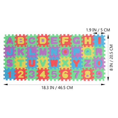 Toyvian size note 54x24 cm compact learning mat footprint