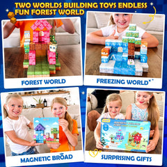 Toyvimo blocks with magnets enable stable, durable constructions.