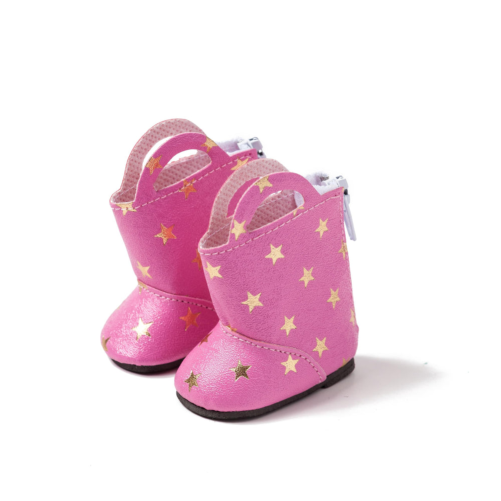 TOYYSB multi-color-doll-shoes-set, six styles for creative play.