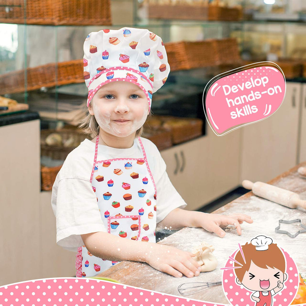 Toyze kids apron with adjustable neck strap and front pocket for play