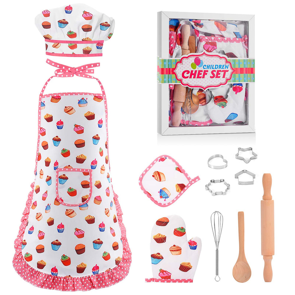Toyze chef hat for kids with adjustable fit during pretend cooking