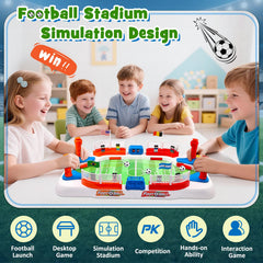 Toyze portable soccer game on a table for indoor family nights.
