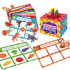 Toyze Montessori set with 58 pieces promotes fine motor skills through sorting and matching.
