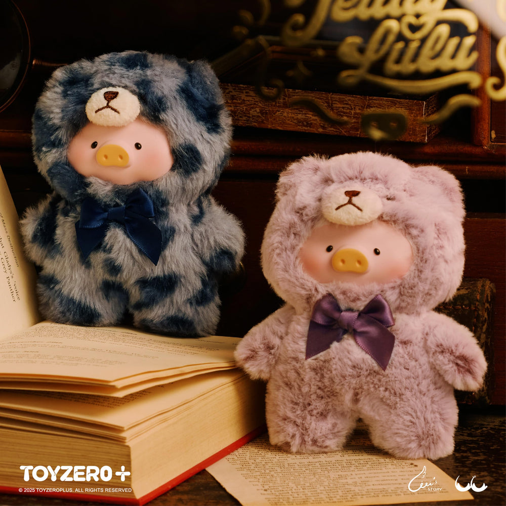 TOYZERO+ Lulu blind box display plush figures for shelves.