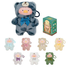 TOYZERO+ Lulu piggy blind box set with six plush keychains for collectors.